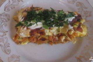 Омлет с морковью