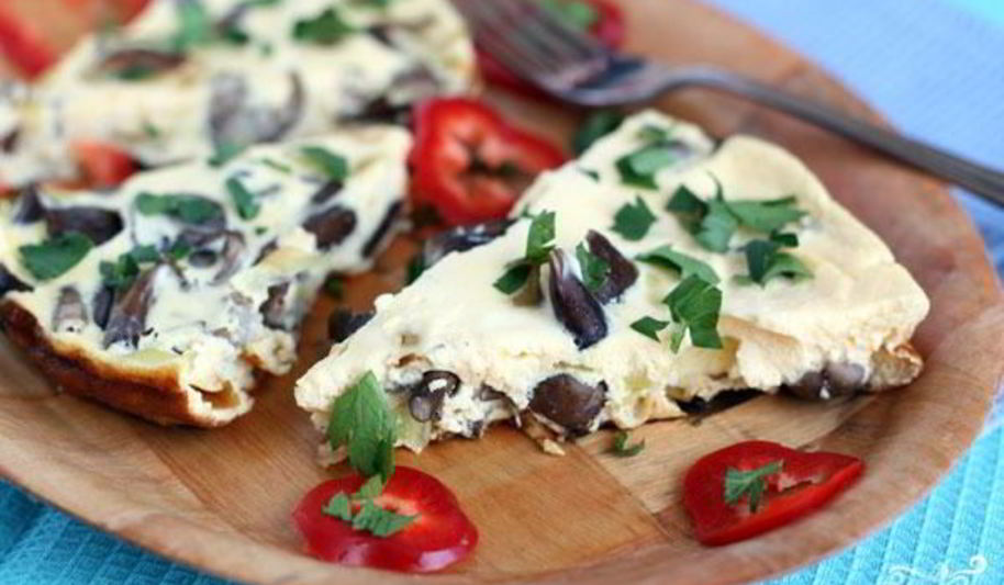 Рецепт омлет с опятами