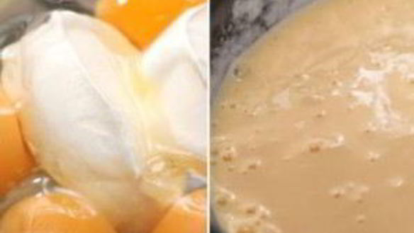 ШАГ 5. омлет с опятами