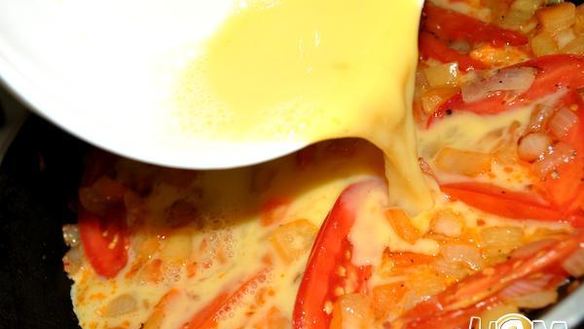 ШАГ 5. омлет с овощами