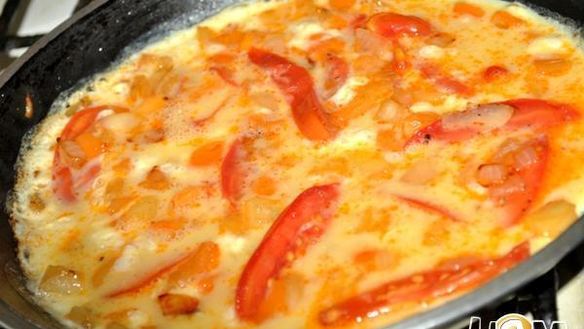 ШАГ 6. омлет с овощами