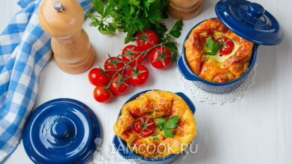 ШАГ 11. омлет с помидорами и сыром в духовке