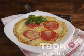 Омлет с помидорами