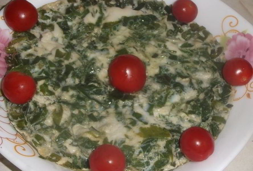 Омлет с сельдереем