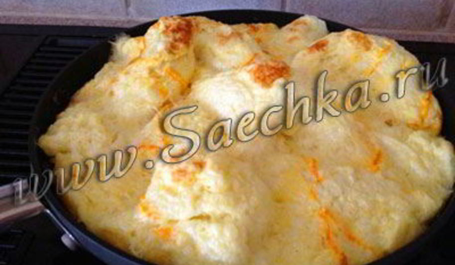 Рецепт омлет с сыром