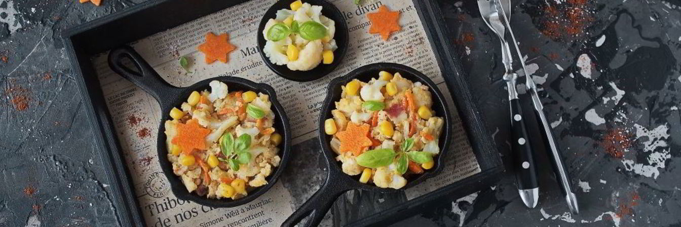 Омлет с цветной капустой