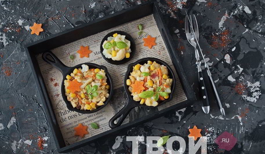 Рецепт омлет с цветной капустой