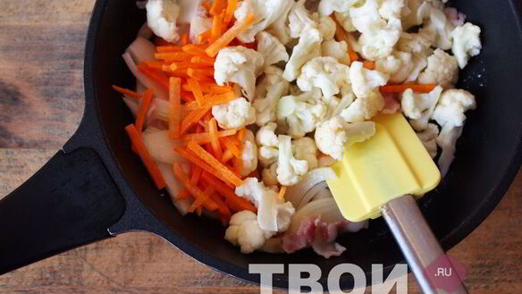 ШАГ 4. омлет с цветной капустой