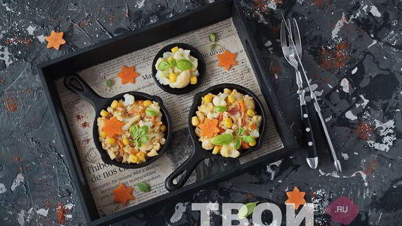 ШАГ 8. омлет с цветной капустой