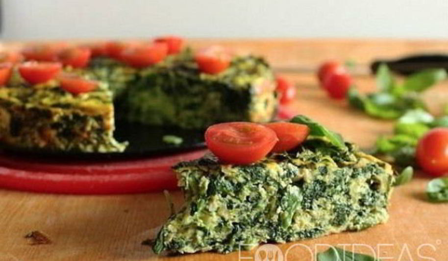 Рецепт омлет с творогом и шпинатом