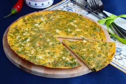 Омлет с творогом