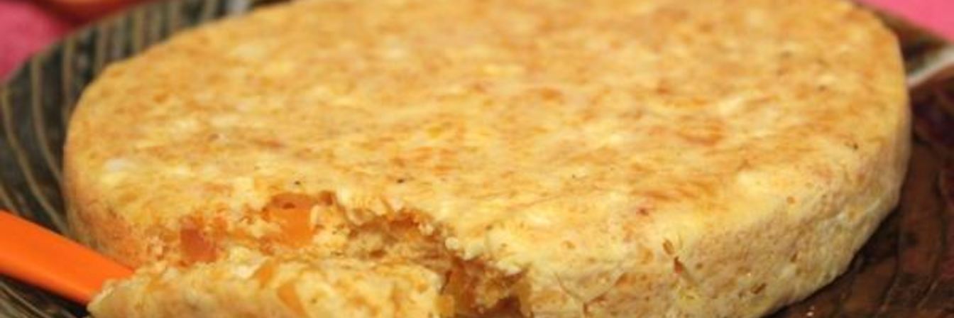 Омлет с тыквой и творогом на пару