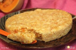 Омлет с тыквой и творогом на пару