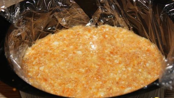 ШАГ 4. омлет с тыквой и творогом на пару