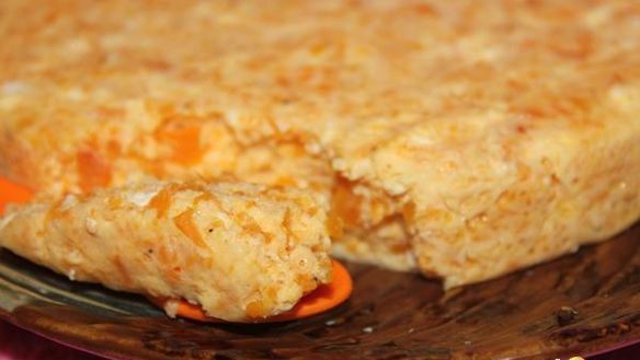 ШАГ 5. омлет с тыквой и творогом на пару