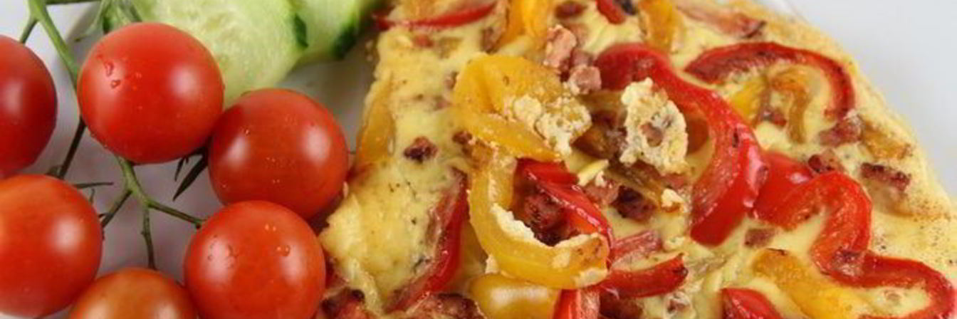 Омлет с ветчиной и сладким перцем