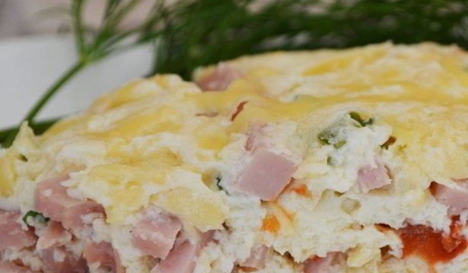 Рецепт омлет с ветчиной в мультиварке