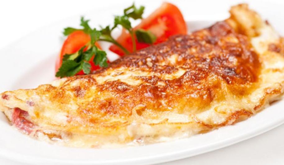 Рецепт омлет с зеленью и помидорами