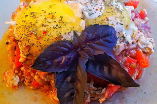 Омлет со свежими овощами