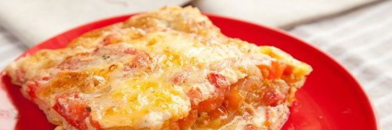 Омлет в духовке с помидорами