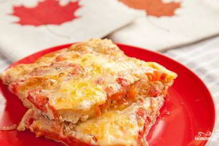 Омлет в духовке с помидорами