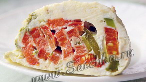 ШАГ 5. омлет в пакете