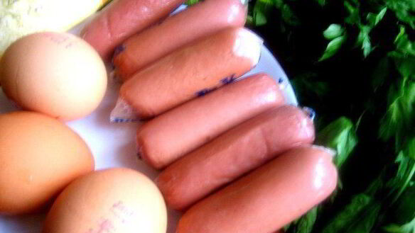 ШАГ 2. омлетный цветочек под сыром джюгас