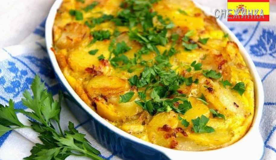 Рецепт тортилья запеченная — испанский омлет