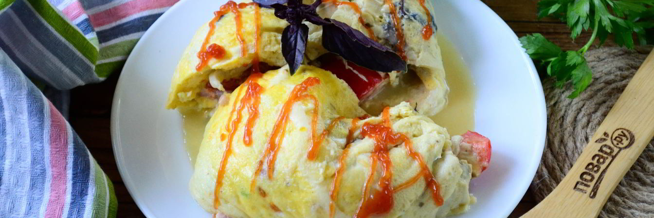 Воздушный омлет в пакете