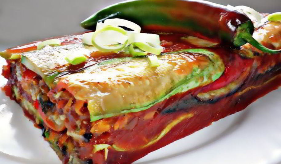 Рецепт овощной террин в томатном желе