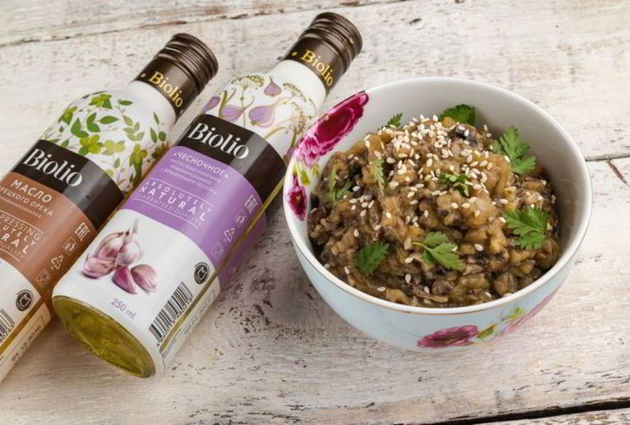 Баклажановый паштет с грибами