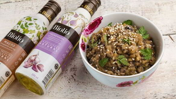 ШАГ 6. баклажановый паштет с грибами