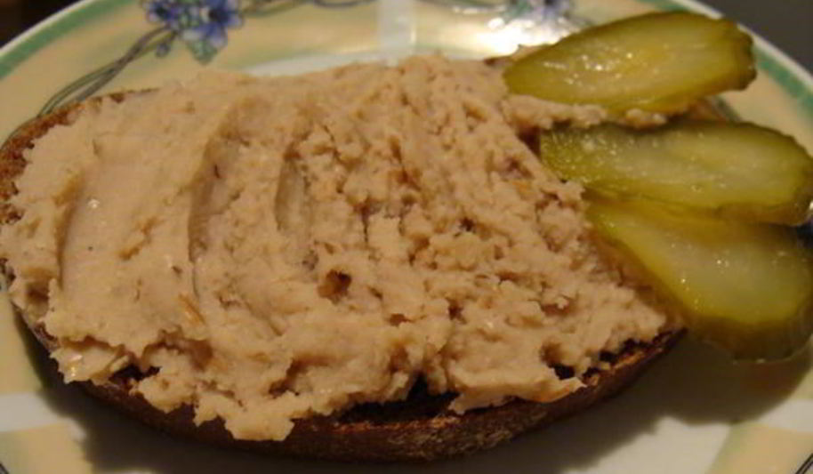 Рецепт изысканый паштет из фасоли и орехов