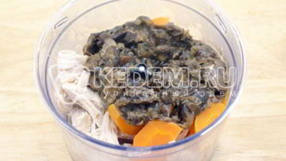 ШАГ 6. куриный паштет с грибами