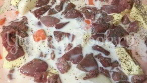 ШАГ 3. куриный печеночный паштет на молоке