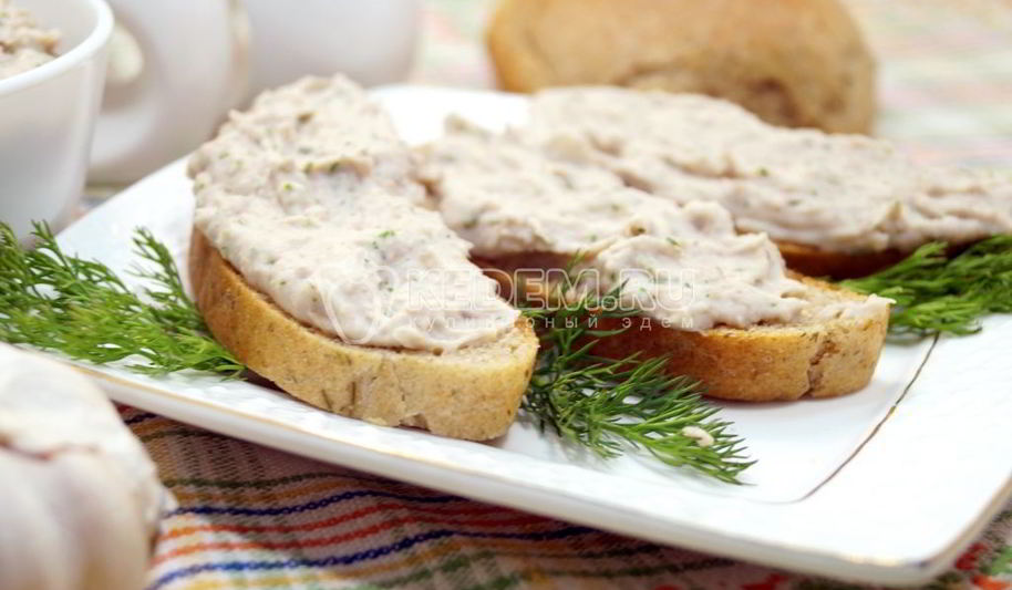 Рецепт паштет из белой фасоли