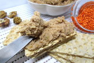 Паштет из чечевицы с курагой