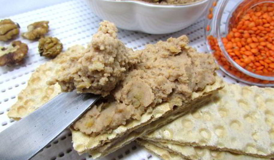 Рецепт паштет из чечевицы с курагой