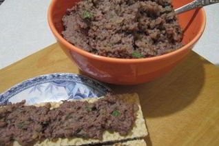 Паштет из фасоли с булгуром