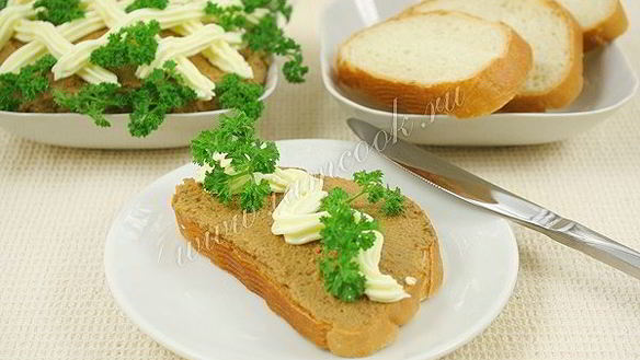 ШАГ 9. паштет из говяжьей печени со сливочным маслом