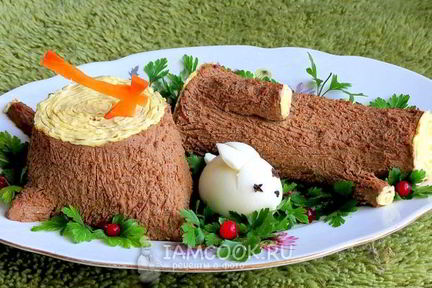 Паштет из куриной печени нарезной