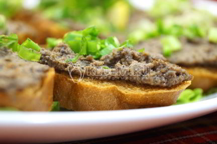 Паштет из куриной печени с грибами