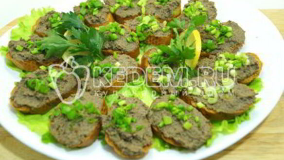 ШАГ 10. паштет из куриной печени с грибами