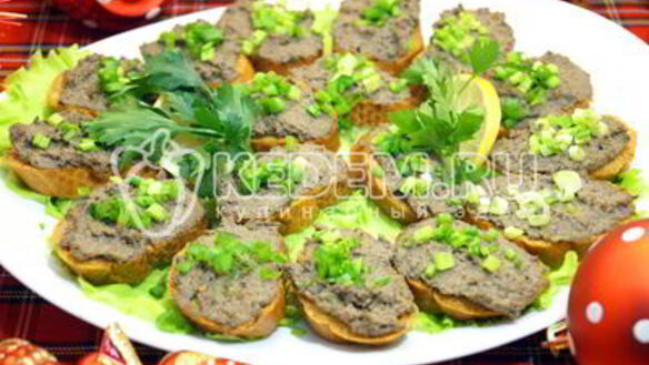 ШАГ 11. паштет из куриной печени с грибами