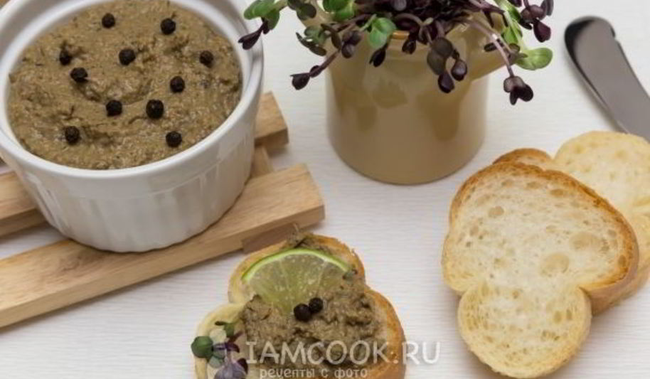 Рецепт паштет из куриной печени с овощами