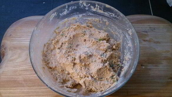 ШАГ 8. паштет из курицы с голубым сыром, инжиром и орехами