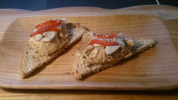 ШАГ 9. паштет из курицы с голубым сыром, инжиром и орехами