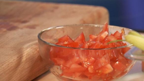 ШАГ 5. паштет из пикши с хлебом и сладким перцем