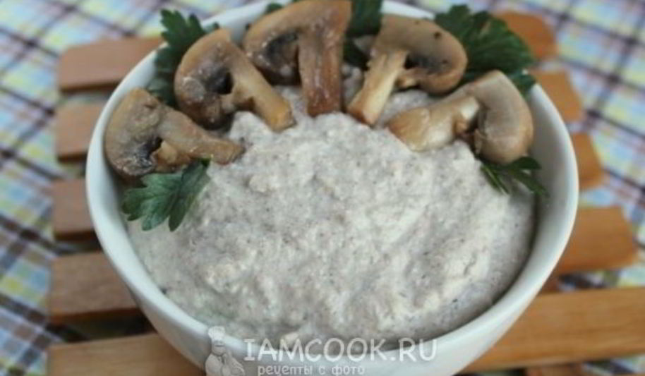 Рецепт паштет из шампиньонов и творога