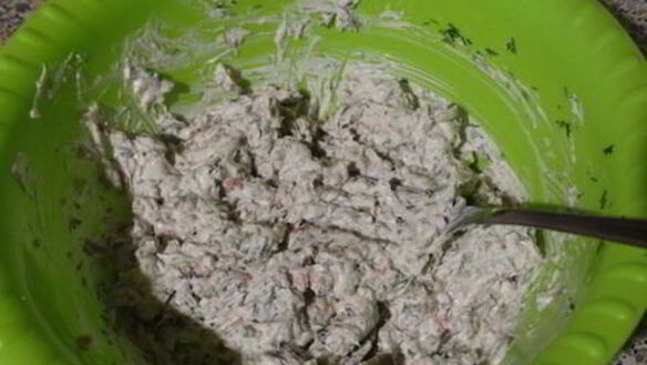 ШАГ 4. паштет из творожного сыра и печени трески